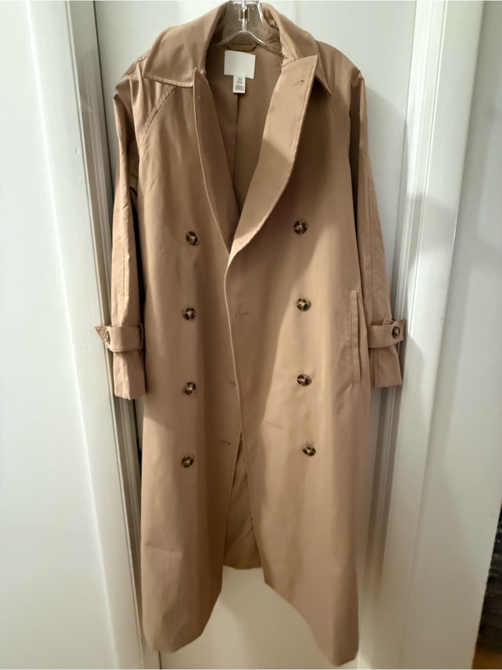 H&M Double-Breasted Trench Coat - Tan